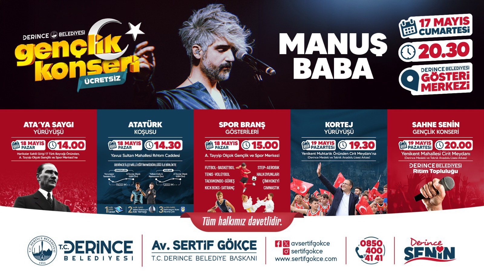 Derincede 19 Mays  Gn Srecek Etkinliklerle Kutlanacak
