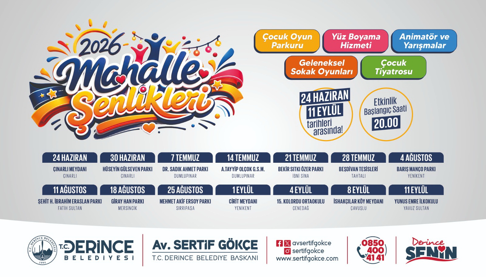 Mahalle �enlikleri Ba�l�yor