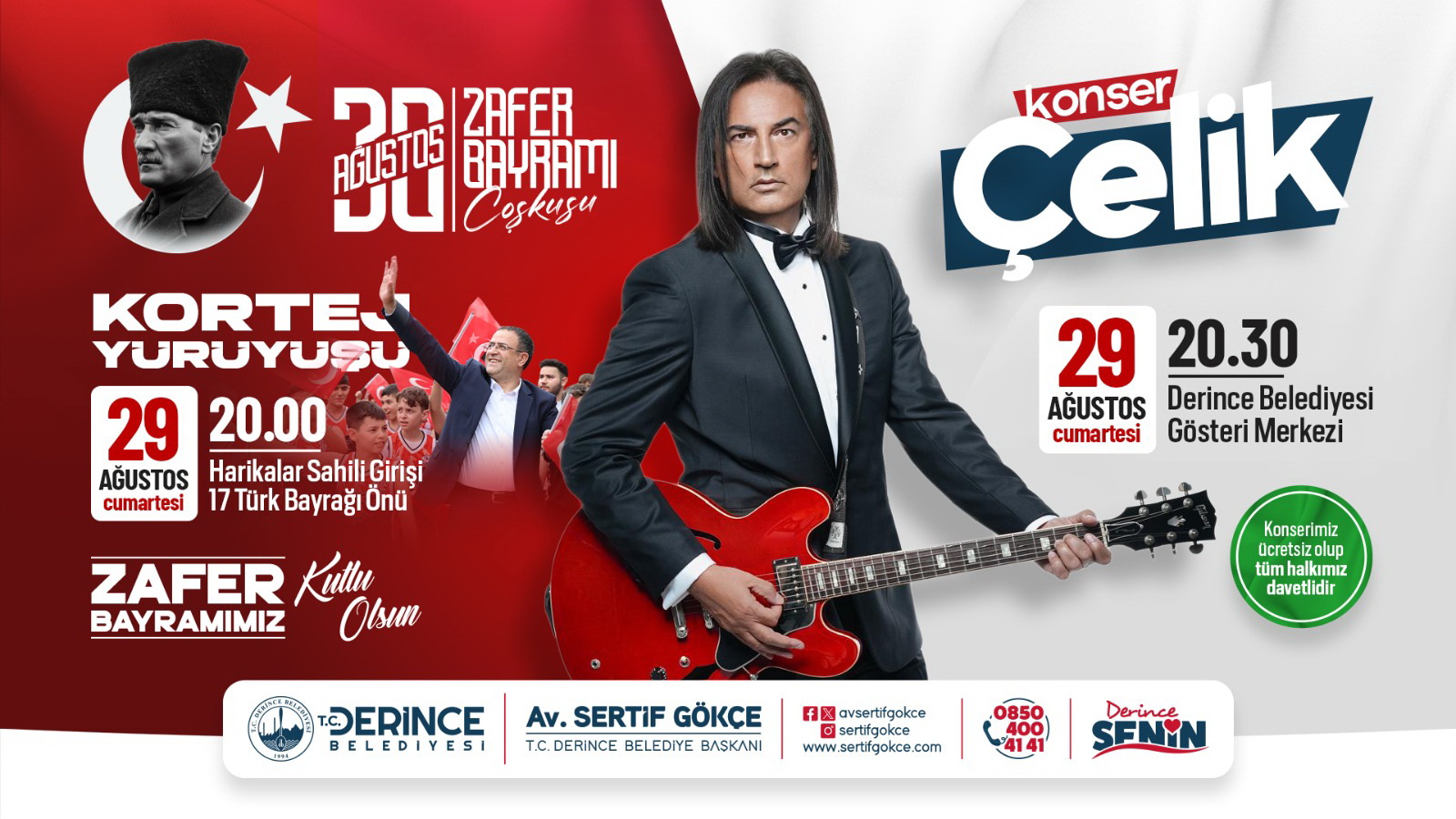 Derince�de B�y�k Zafer �elik Konseriyle Ta�lanacak