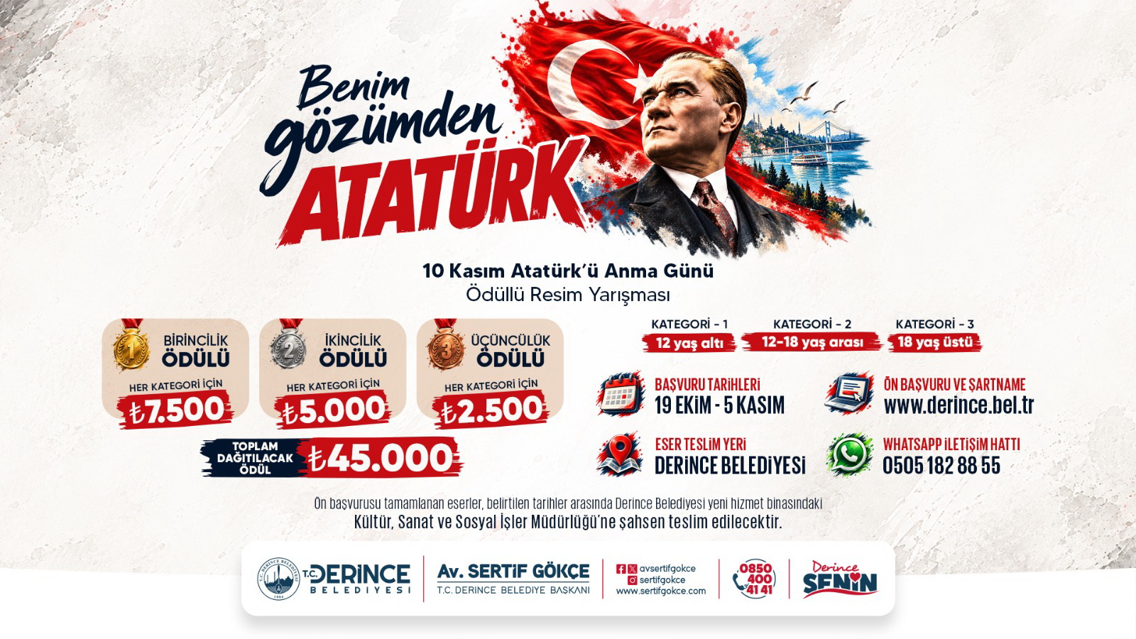 "Benim G�z�mden Atat�rk" Yar��mas� ��in Ba�vurular Ba�lad�