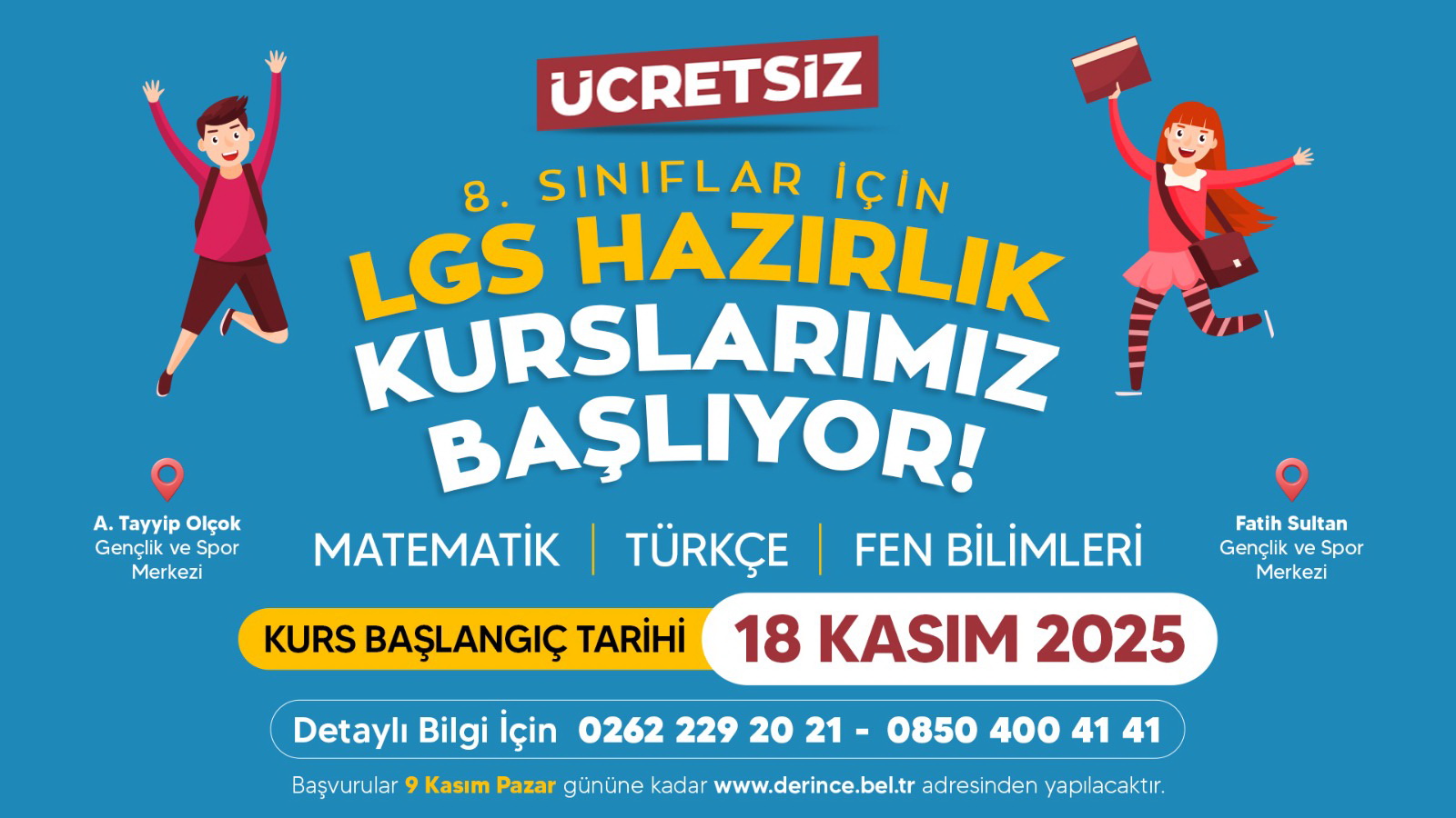cretsiz LGS Hazrlk Kurslar Balyor