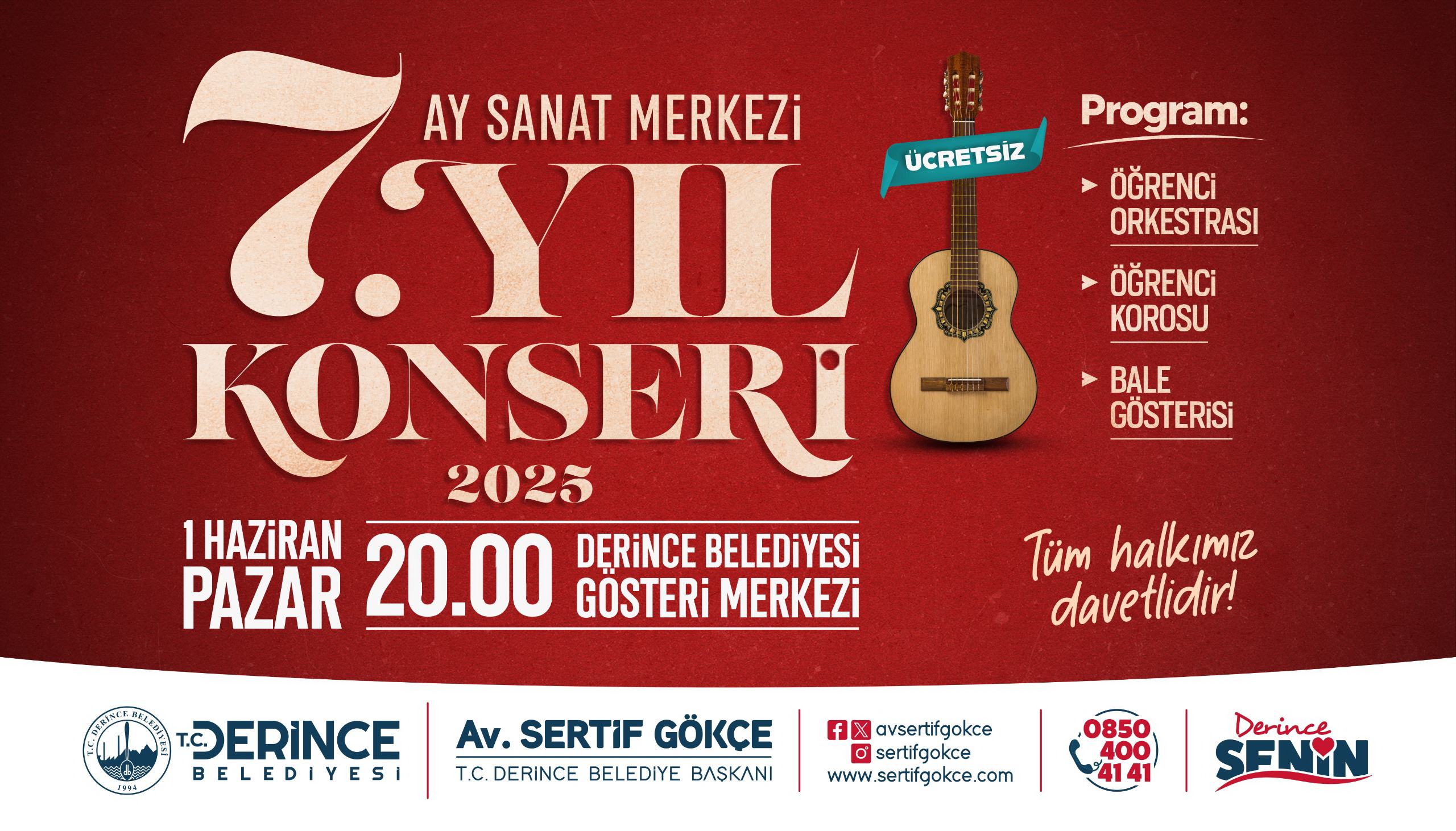 Derincede cretsiz 7. Yl Konseri