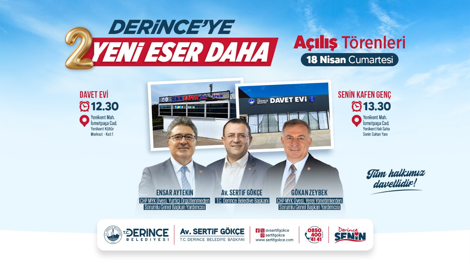 Derince�de �ki Yeni Eser Daha Hizmete A��l�yor